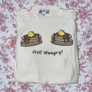 WILDFOX vintage sweatshirt “still hungry?” XS